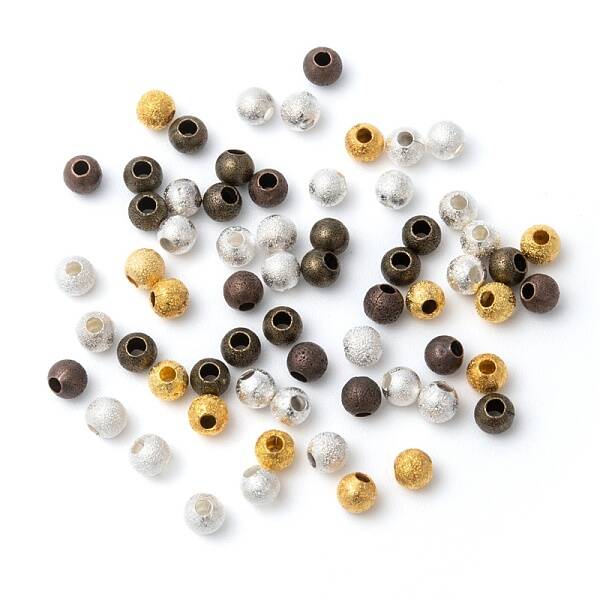 Brass Textured Beads