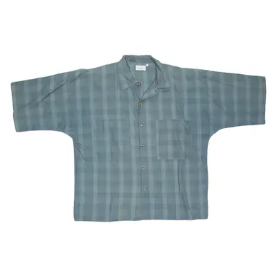 Mens Shirt Green Check L
