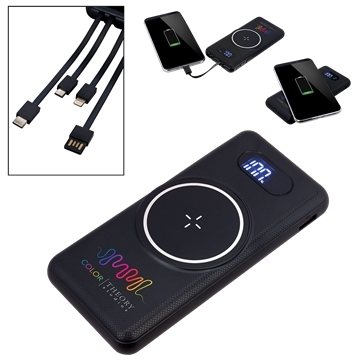 6 Custom Magnetic Wireless Charger & Power Bank 10,000mAh - Multi ...