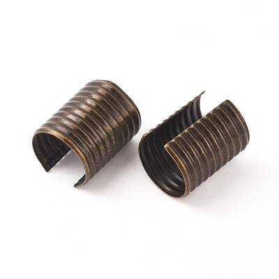 Iron Fold Over Crimp Head Clips without Loop
