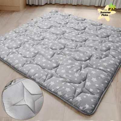 Extra Large Padded Play Mat Multi-Size Non-Slip Thick Soft Cushioned Floor Mat for Crawling Tummy Time Playtime Fit POP 'N GO...