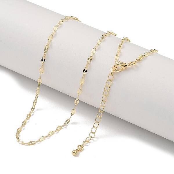 Brass Dapped Chain Necklaces