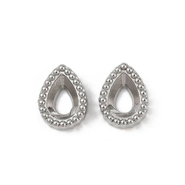 304 Stainless Steel Rhinestone Cabochon Settings