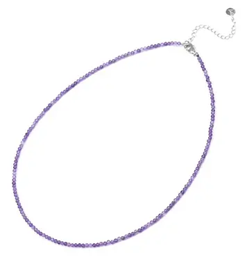 Agato Women's Mineral Necklace with Amethyst POL-N03/47L