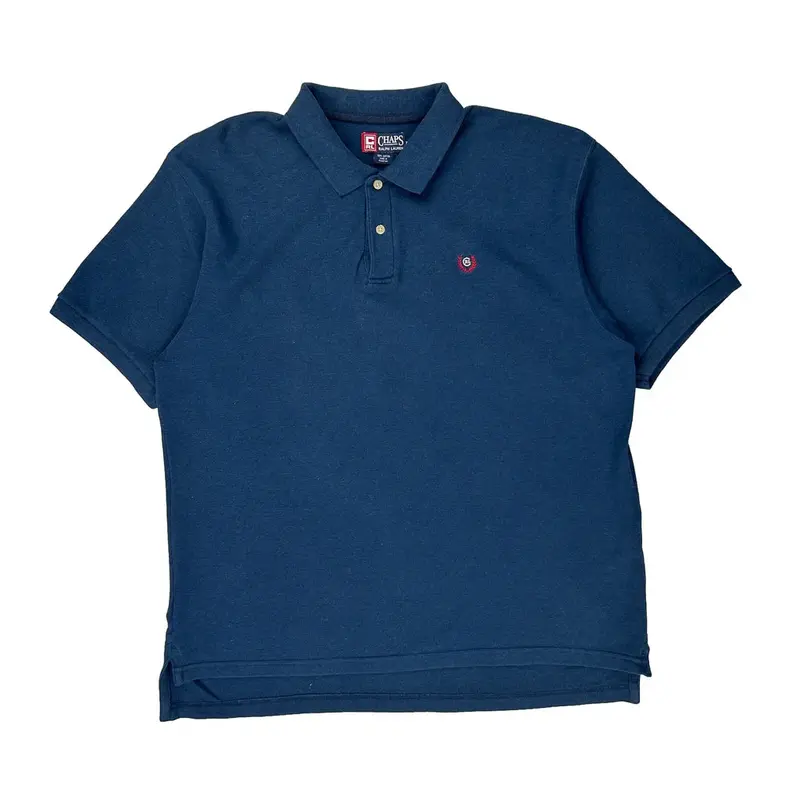 Chaps Ralph Lauren Polo Shirt - 2XL Blue Cotton