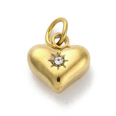 304 Stainless Steel Crystal Rhinestone Pendants
