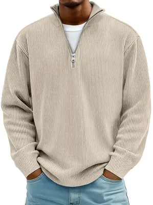 Calix | Stylish Cuff Zip-Up Sweater