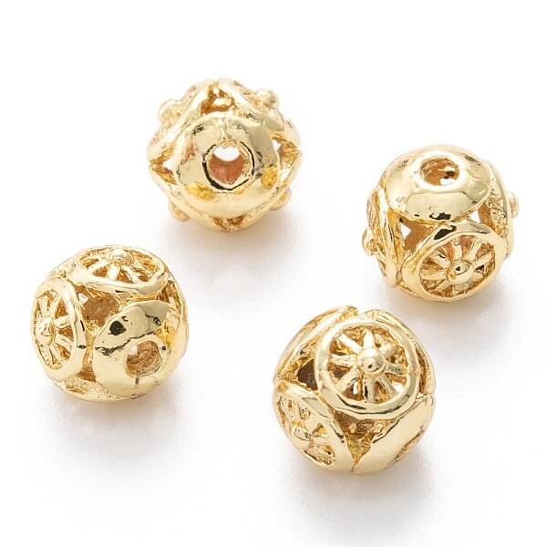 Alloy Hollow Beads