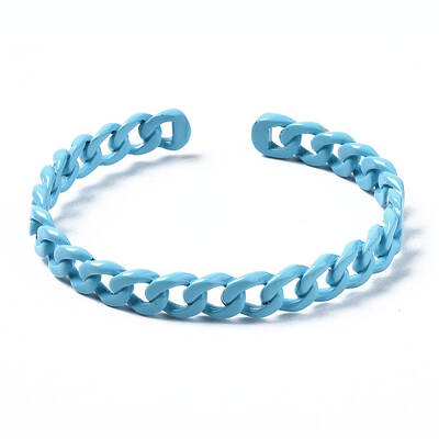 Spray Painted Brass Cuff Bangles