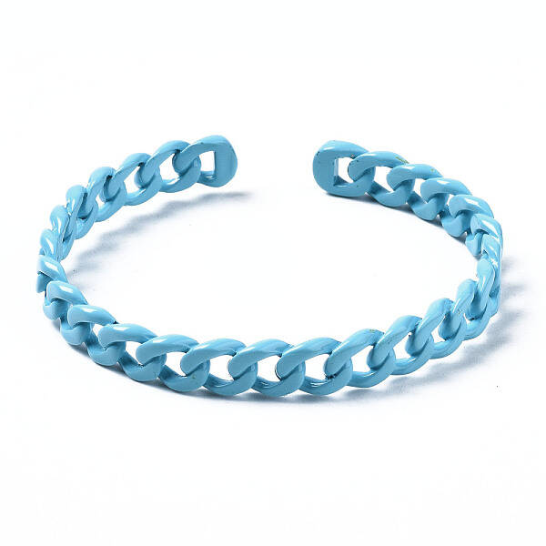 Spray Painted Brass Cuff Bangles