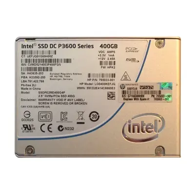 SSDPE2ME400G4P Intel DC P3600 400GB Multi-Level Cell PCI Express 3.0 x4 NvMe U.2 2.5-Inch Solid State Drive