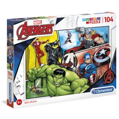 Clementoni The Avengers Set di costruzioni per ragazzi 6+ anni 104 pezzi