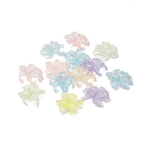 Transparent Acrylic Bead Caps