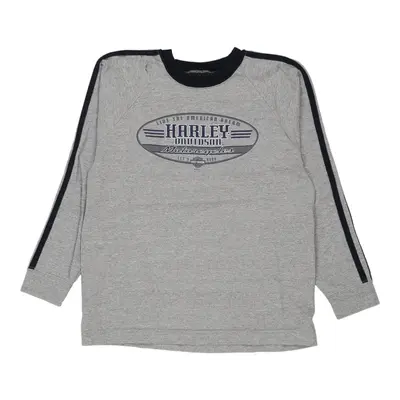 Age 10 Tucson Harley Davidson Sweatshirt - Large Grey Cotton