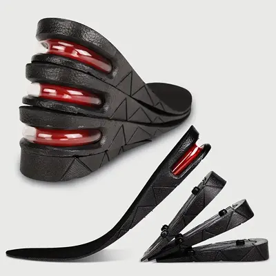 Breathable Heightening Insoles, 1 Pair Comfortable Air Cushioned Insoles, Invisible Heightening Insoles for Men & Women, Supp...