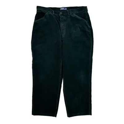 Polo By Ralph Lauren Cord Trousers - 38? Waist Black Corduroy