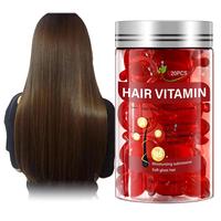 Hair Vitamin Capsules, 20pcs Hair Vitamin Oil for Dry & Damaged Hair, Moisturizing Hair Care Product for Women & Men, Hair Tr...