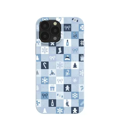 Powder Blue Winter Quilt iPhone 13 Pro Max Case