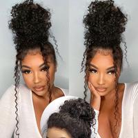 180 Density 360 Full Lace Front Wigs Human Hair Invisible Strap Pre Plucked Pre Cut Lace Curly Deep Wave HD Lace Frontal Wig ...