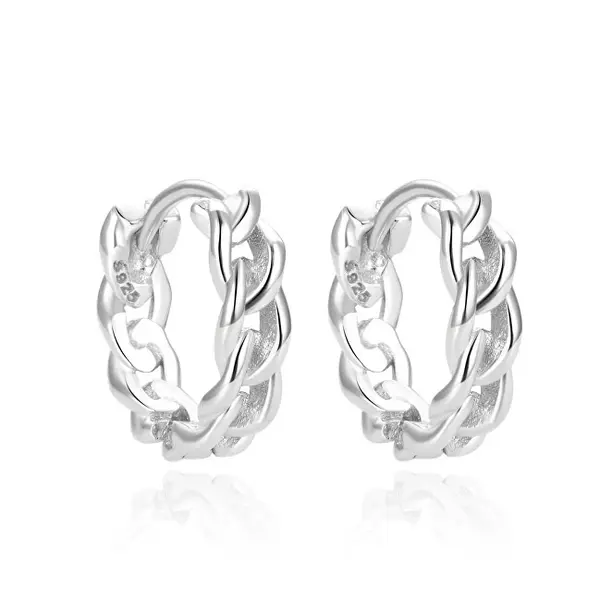 Beneto Original round earrings made of silver AGUC2121L