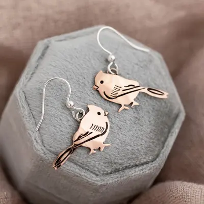 Cardinal Mixed Metal Earrings