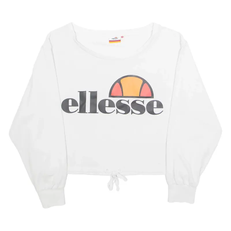ELLESSE Cropped Womens Sweatshirt White S