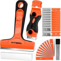 【Deals for You Days】THINKWORK Razor Blade Scraper, 2 Pack Razor Scraper with 40Pcs Razor Blades for Removing Decals, Tint...