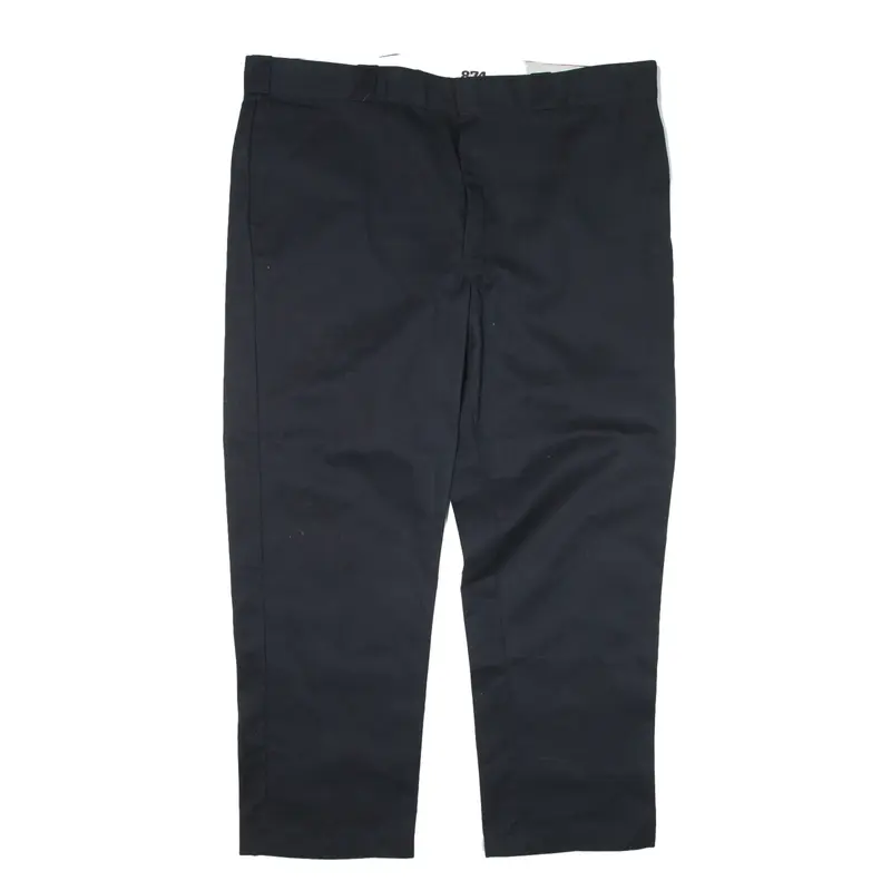 DICKIES 874 Trousers Black Regular Straight Mens W44 L30