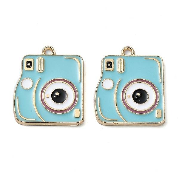 Rack Plating Alloy Enamel Pendants