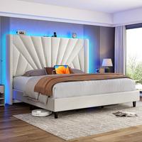 【dealsforyoudays】Raybee Full/ Queen/King Size Bed Frame, with 51\