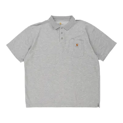 Carhartt Polo Shirt - XL Grey Cotton