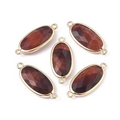 Natural Tiger Eye Links connectors