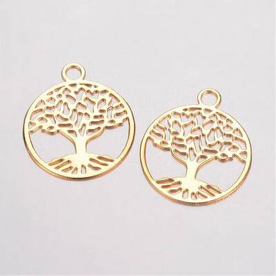 Brass Filigree Pendants