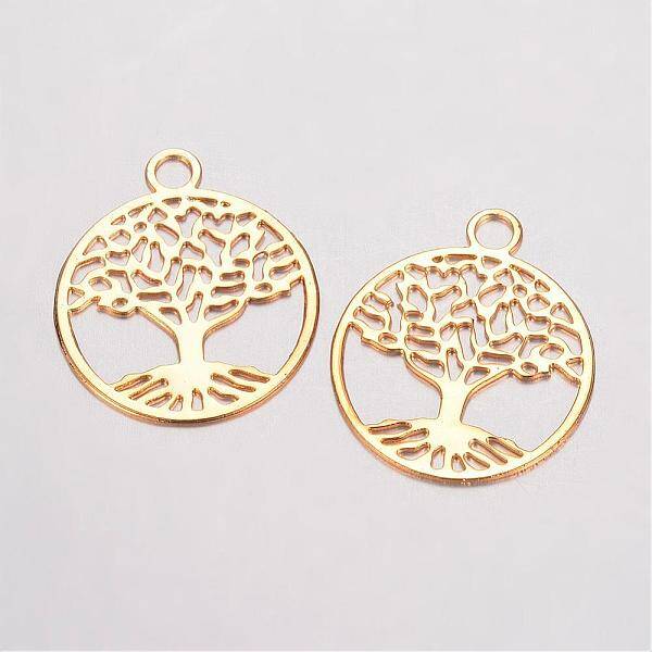 Brass Filigree Pendants