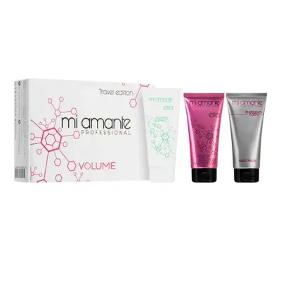 Mi Amante Professional Ella Volume Travel Set for hair volume shampoo 100 ml + regenerating mask 100 ml + cream 100 ml