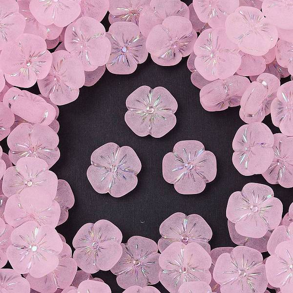 Frosted Transparent Acrylic Beads