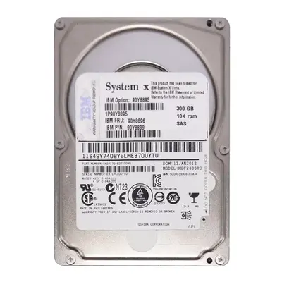 90Y8899 IBM 300GB 10000RPM SAS 6Gb/s 2.5-Inch 16MB Cache Hard Drive