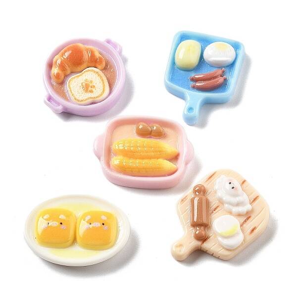 Cute Mini Cartoon Food Series Resin Cabochons