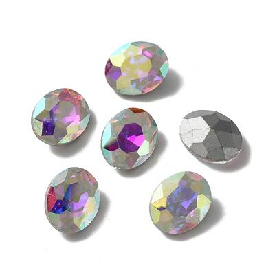 Pointed Back Glass Rhinestone Cabochons