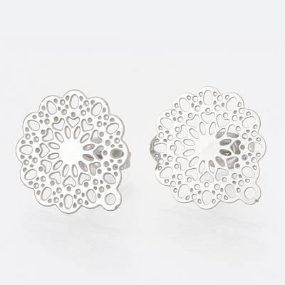 Non-Tarnish 304 Stainless Steel Stud Earring Findings
