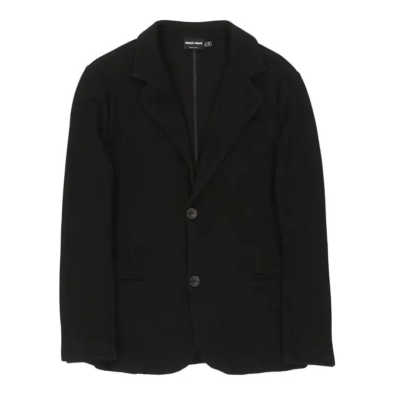 Giorgio Armani Blazer - Medium Black Cotton Blend | Size: medium
