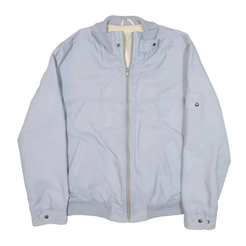 Fleece Lined Lined Jacket Blue Mens L