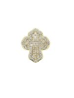 Rhinestone Decorated Cross Promise Ring for Men, Prong Ring for Men, Hip Hop Iced Out Jewelry for Party, Trendy All-match & E...
