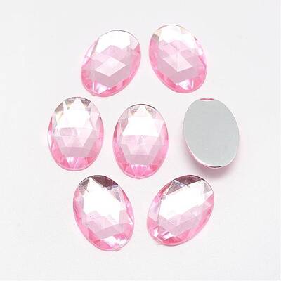 Acrylic Rhinestone Flat Back Cabochons