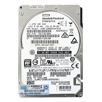 801047-001 HP 1.2TB 12Gb/s SAS 10000 2.5-inch Hard Drive