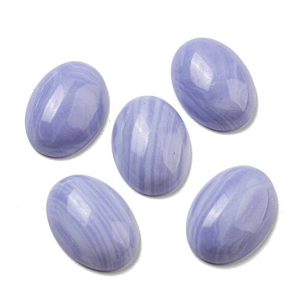 Synthetic Blue Lace Agate Cabochons