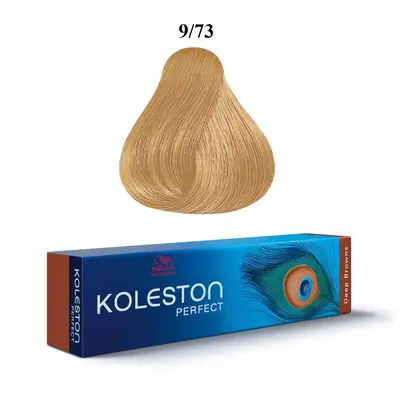Wella Professionals Koleston Perfect Tinta permanente per capelli 9/73 Biondo brillante Castano dorato 60 ml