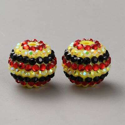 Thanksgiving Day Theme Resin Rhinestone Beads