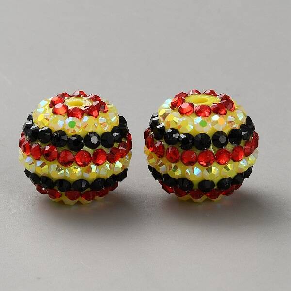 Thanksgiving Day Theme Resin Rhinestone Beads