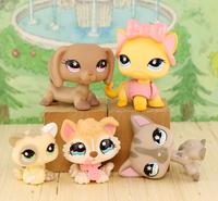 Miniature Cat and Dog Figures Pet compitable with LPS Collection Figurine Toys Outdoorfun